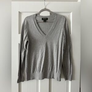 Eddie Bauer Cashmere Cotton Long Sleeve V-Neck Pullover Sweater